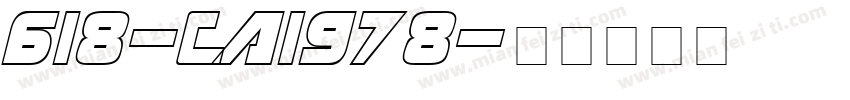 618-CAI978字体转换