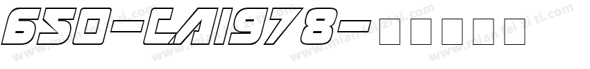 650-CAI978字体转换