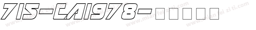 715-CAI978字体转换