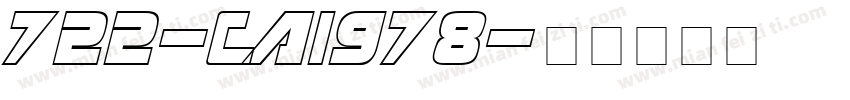 722-CAI978字体转换