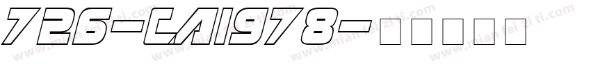 726-CAI978字体转换