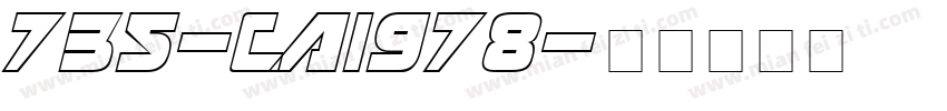 735-CAI978字体转换