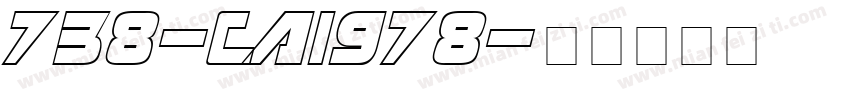 738-CAI978字体转换