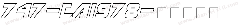 747-CAI978字体转换