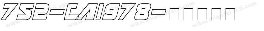 752-CAI978字体转换