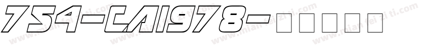 754-CAI978字体转换