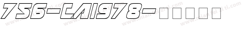 756-CAI978字体转换