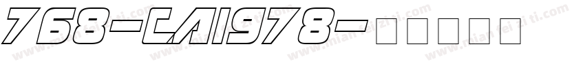 768-CAI978字体转换