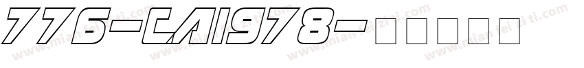 776-CAI978字体转换