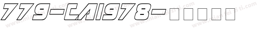 779-CAI978字体转换