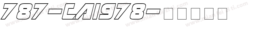 787-CAI978字体转换