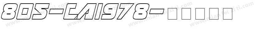 805-CAI978字体转换