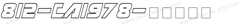 812-CAI978字体转换