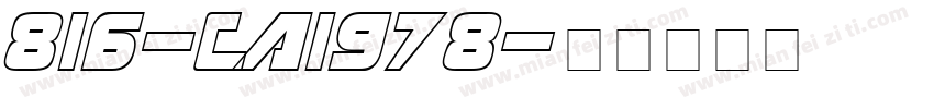 816-CAI978字体转换