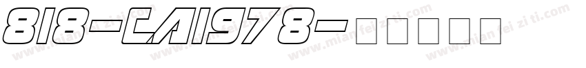 818-CAI978字体转换