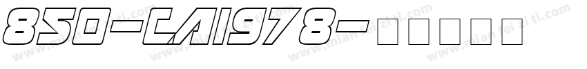 850-CAI978字体转换