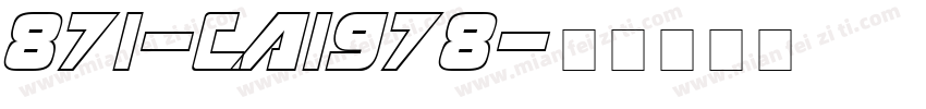 871-CAI978字体转换