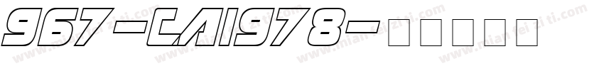 967-CAI978字体转换