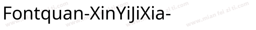 Fontquan-XinYiJiXia字体转换