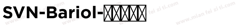 SVN-Bariol字体转换