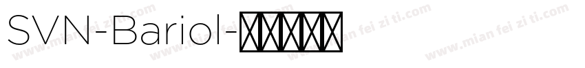 SVN-Bariol字体转换