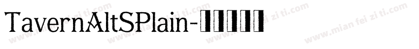 TavernAltSPlain字体转换