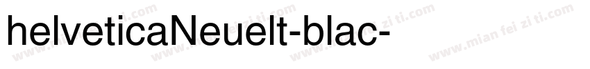 helveticaNeuelt-blac字体转换