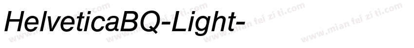 HelveticaBQ-Light字体转换