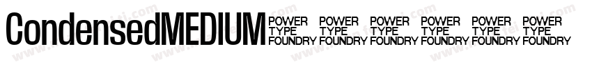 CondensedMEDIUM字体转换