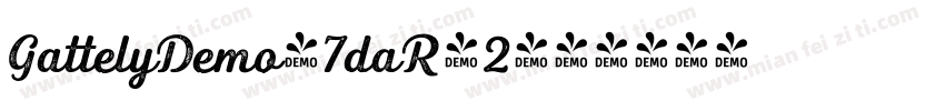 GattelyDemo-7daR-2字体转换