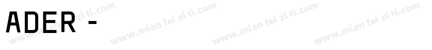 ADER字体字体转换