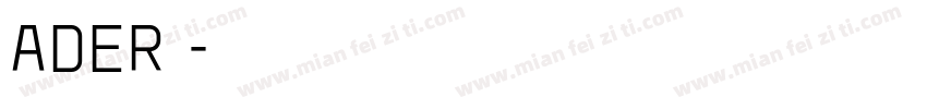 ADER字体字体转换