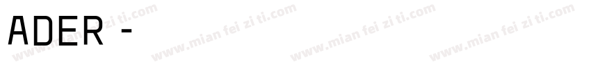 ADER字体字体转换