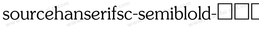 sourcehanserifsc-semiblold字体转换