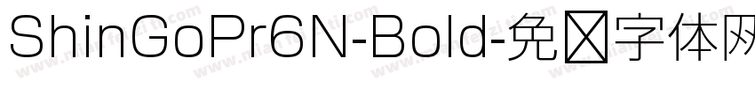 ShinGoPr6N-Bold字体转换