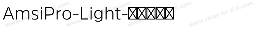 AmsiPro-Light字体转换