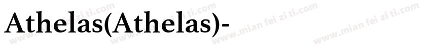 Athelas(Athelas)字体转换