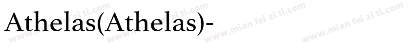 Athelas(Athelas)字体转换