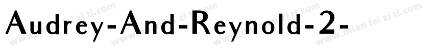 Audrey-And-Reynold-2字体转换