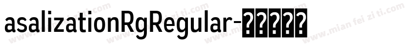 asalizationRgRegular字体转换