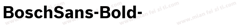 BoschSans-Bold字体转换