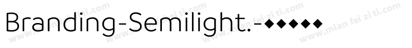 Branding-Semilight.字体转换