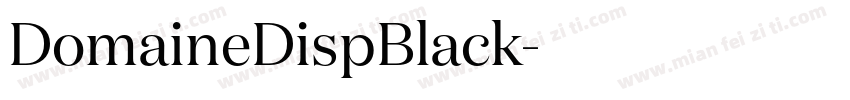 DomaineDispBlack字体转换