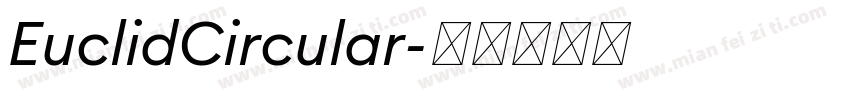 EuclidCircular字体转换