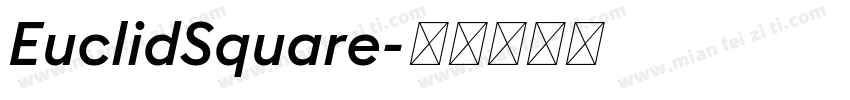 EuclidSquare字体转换