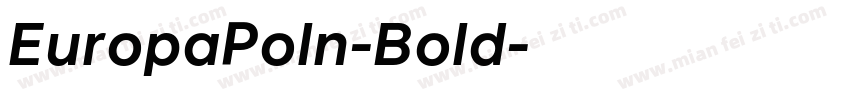 EuropaPoln-Bold字体转换