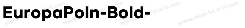 EuropaPoln-Bold字体转换