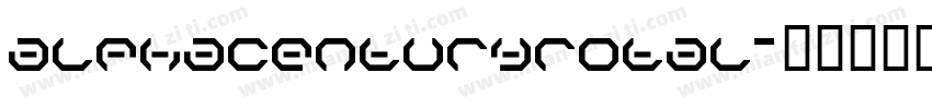 alphacenturyrotal字体转换