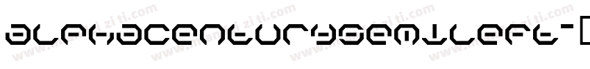 alphacenturysemileft字体转换