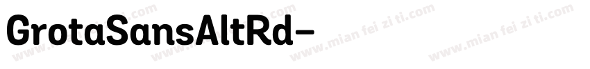 GrotaSansAltRd字体转换